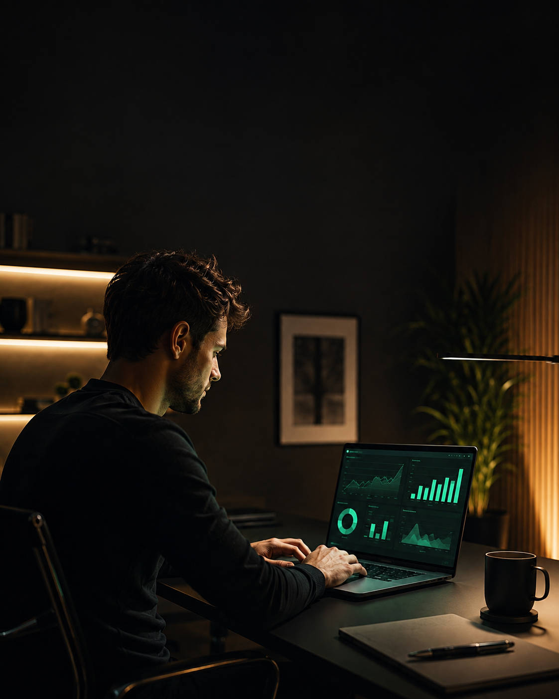 Afiliado a acompanhar as vendas no seu escritório